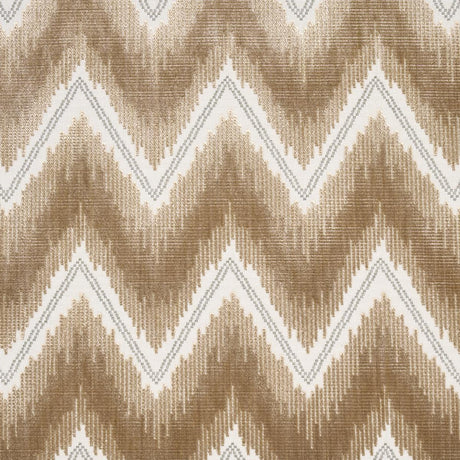 Schumacher Chevron Velvet Gold Fabric