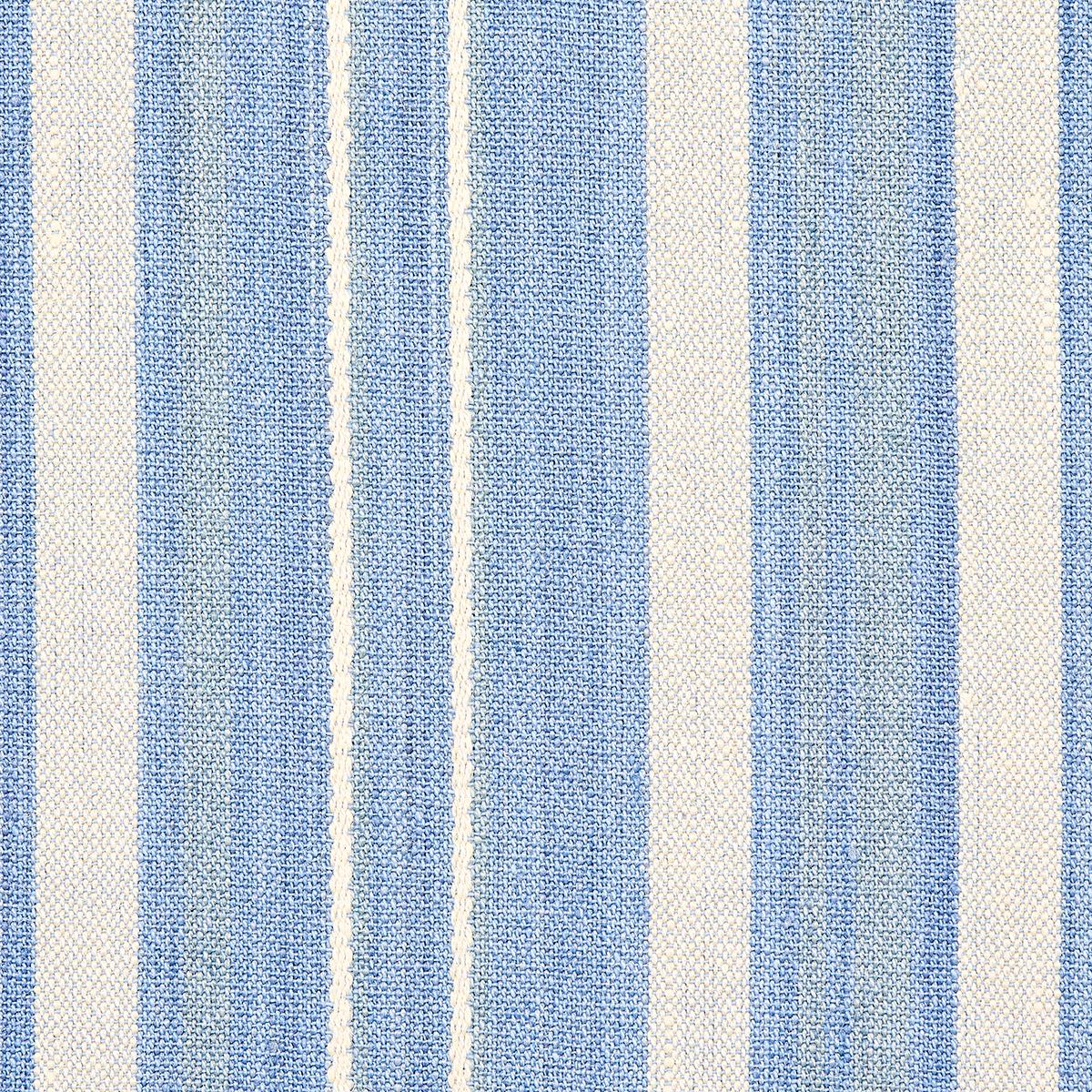 Schumacher Cajamarca Stripe Chambray Fabric