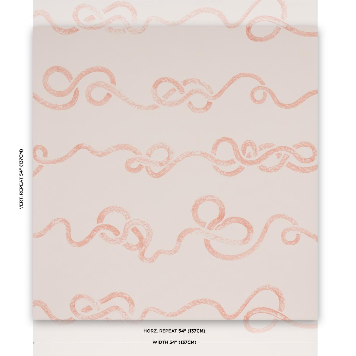 Schumacher Backdrop X Schumacher Rhapsody Terracotta Wallpaper