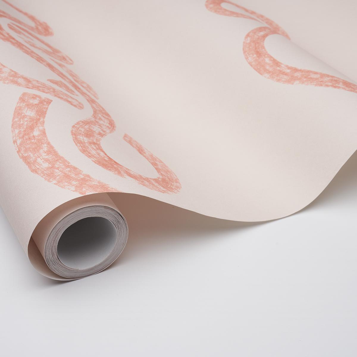 Schumacher Backdrop X Schumacher Rhapsody Terracotta Wallpaper