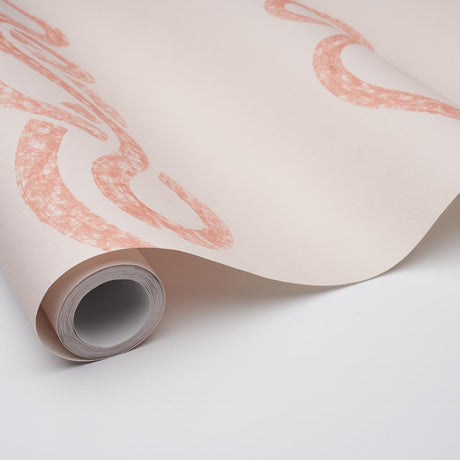 Schumacher Backdrop X Schumacher Rhapsody Terracotta Wallpaper