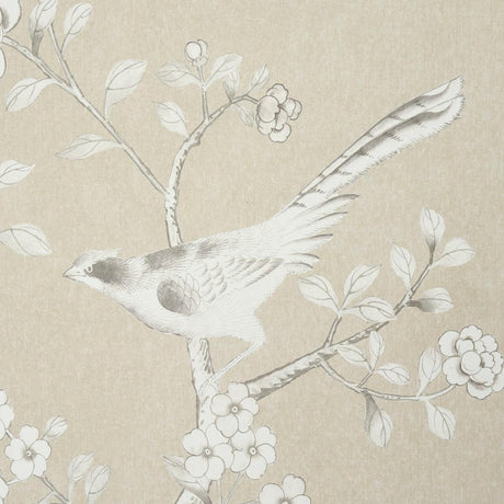 Schumacher Chinois Palais Panel Stone Wallpaper