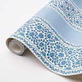 Schumacher Jasmine Indigo Wallpaper