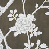 Schumacher Chinois Palais Panel Chocolate Wallpaper