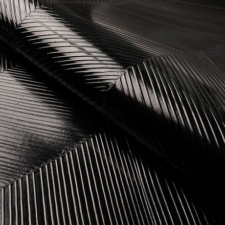 Schumacher Chevron Texture Onyx Wallpaper