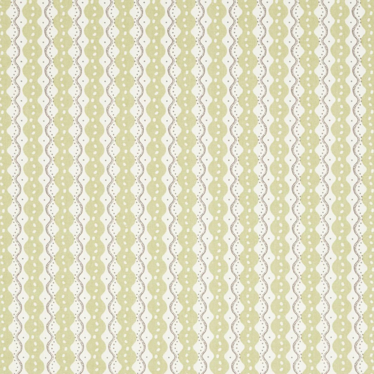 Schumacher Centipede Stripe Pea Fabric