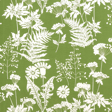 Schumacher Spring Floral Indoor/Outdoor Green Fabric