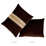 Schumacher Sepia 16" x 12" Marion Velvet Pillow