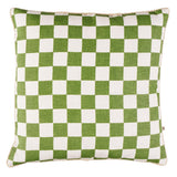 Schumacher Small Checkers 20" Thyme 20" x 20" Pillow