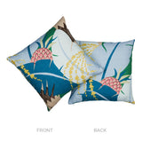 Schumacher Peacock 18" x 18" Ananas Pillow