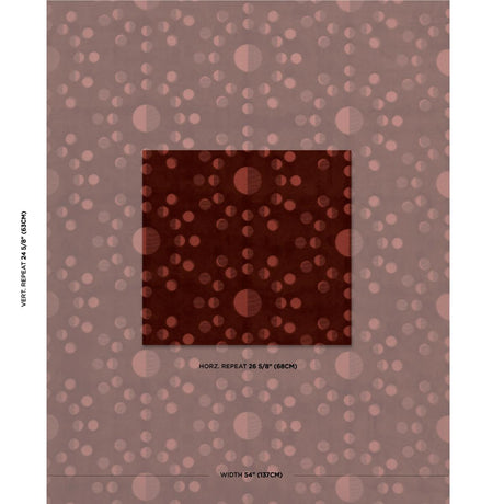 Schumacher Moon Phase Velvet Red Fabric