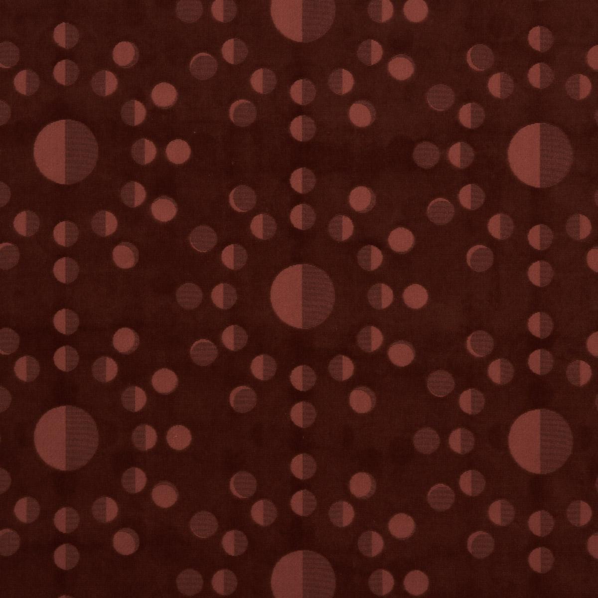 Schumacher Moon Phase Velvet Red Fabric