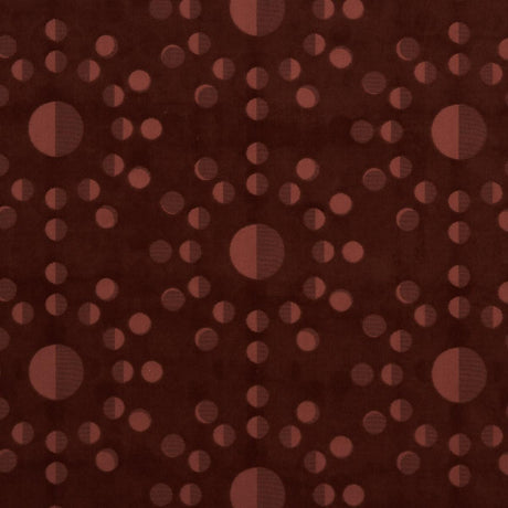 Schumacher Moon Phase Velvet Red Fabric