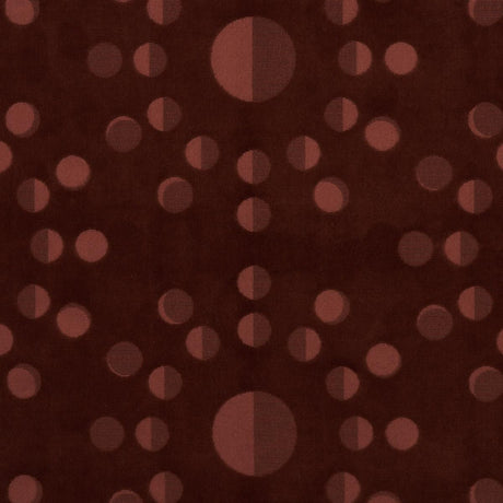 Schumacher Moon Phase Velvet Red Fabric