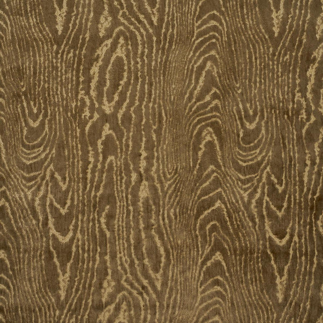 Schumacher Marisa Moire Velvet Camel Fabric