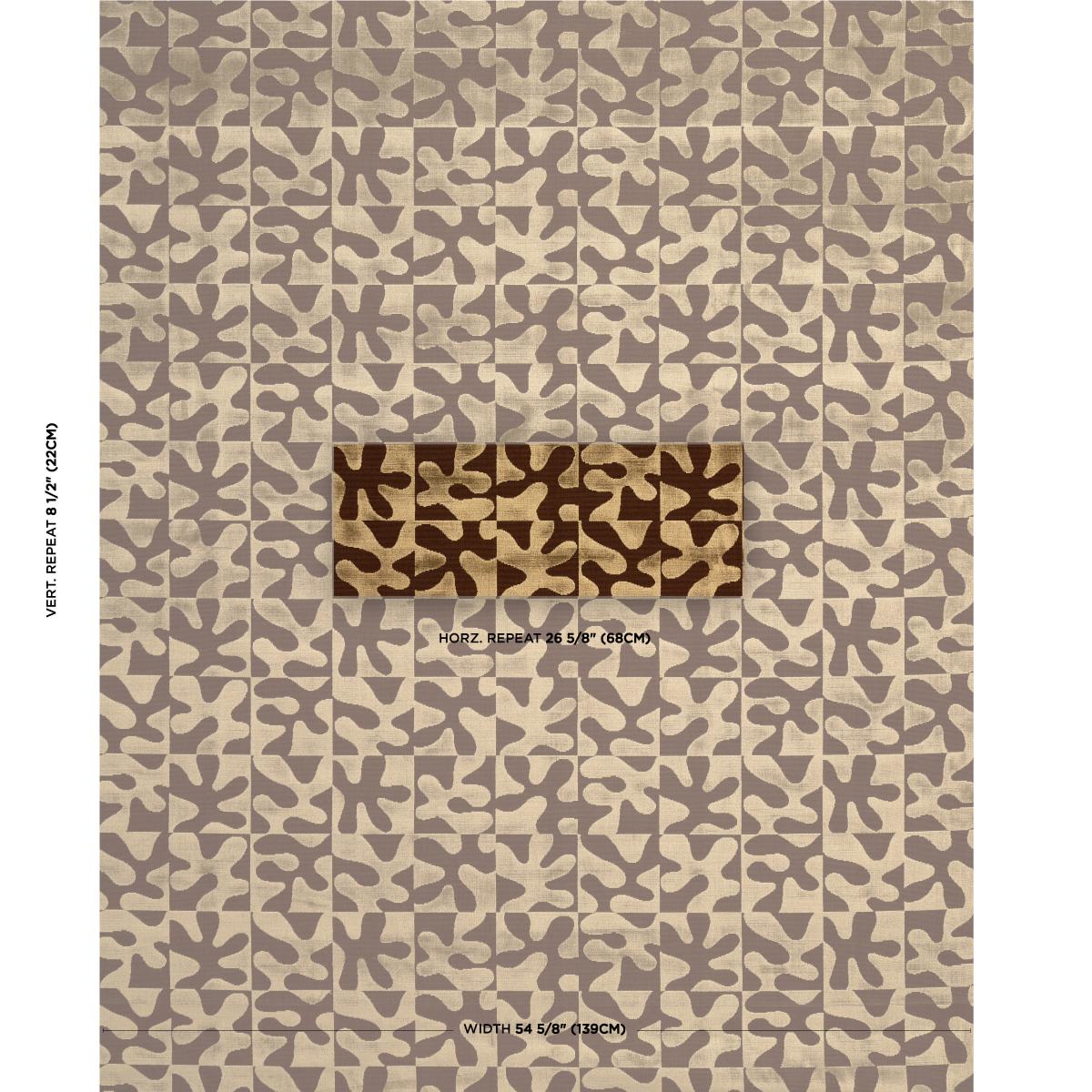 Schumacher Modern Dance Velvet Gold Fabric