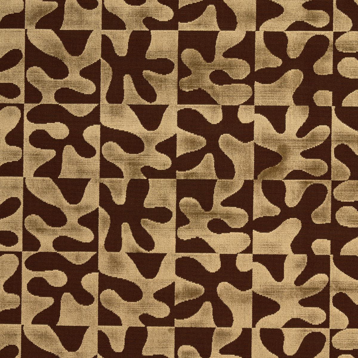 Schumacher Modern Dance Velvet Gold Fabric