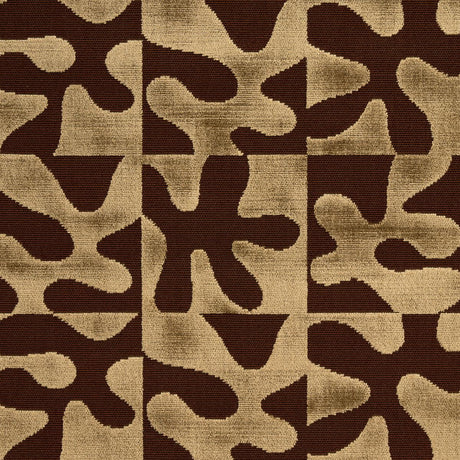 Schumacher Modern Dance Velvet Gold Fabric