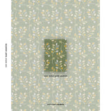 Schumacher Tumble Weed Pingl Meadow Green Fabric