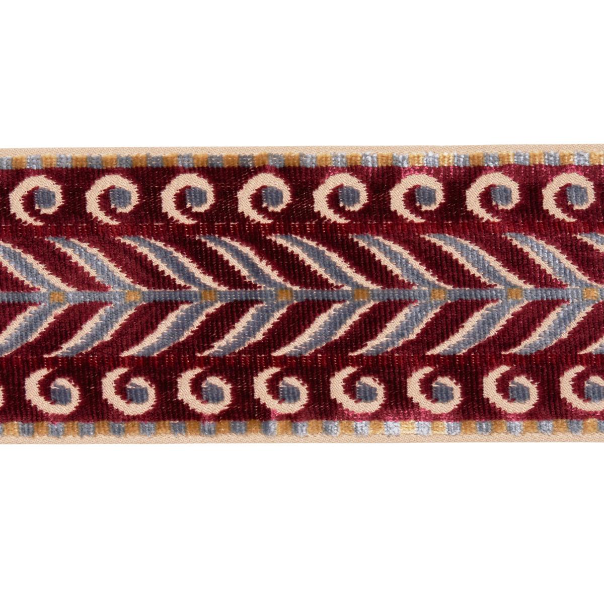 Schumacher Aubergine Marion Velvet Tape