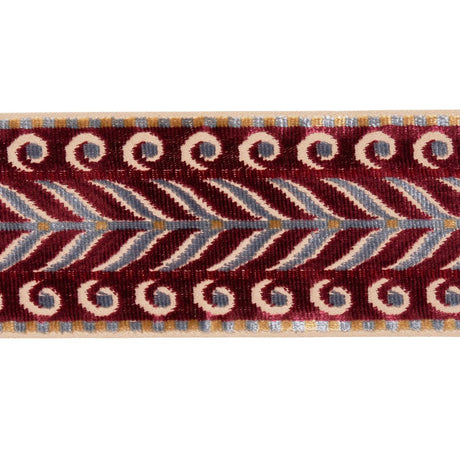 Schumacher Aubergine Marion Velvet Tape