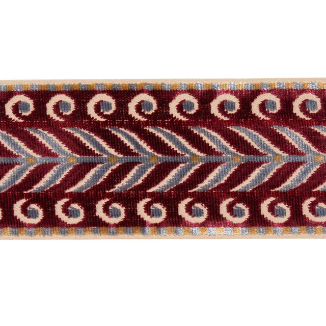 Schumacher Aubergine Marion Velvet Tape