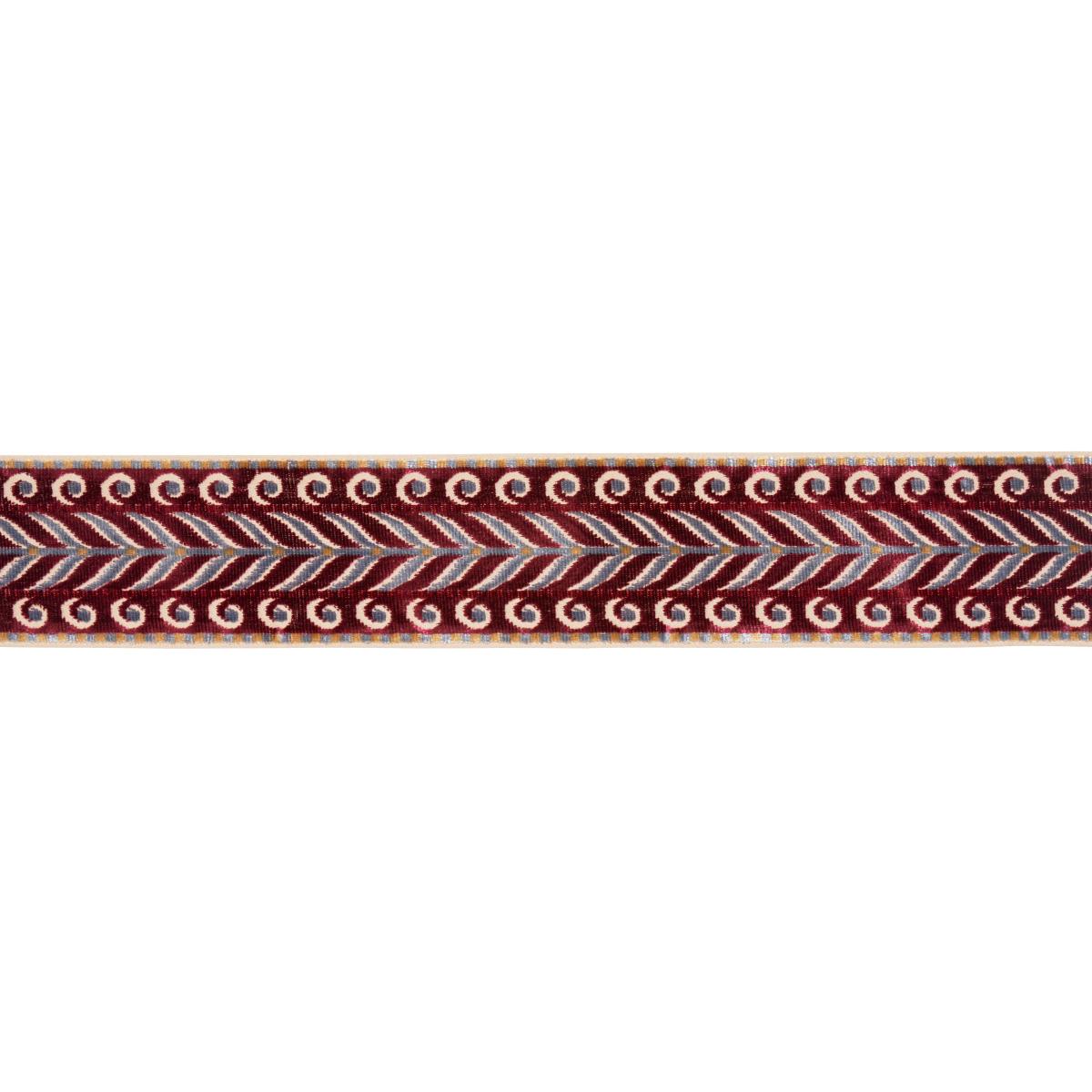 Schumacher Aubergine Marion Velvet Tape