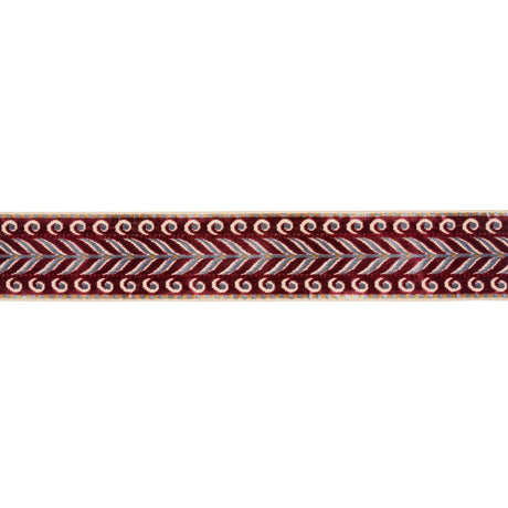 Schumacher Aubergine Marion Velvet Tape