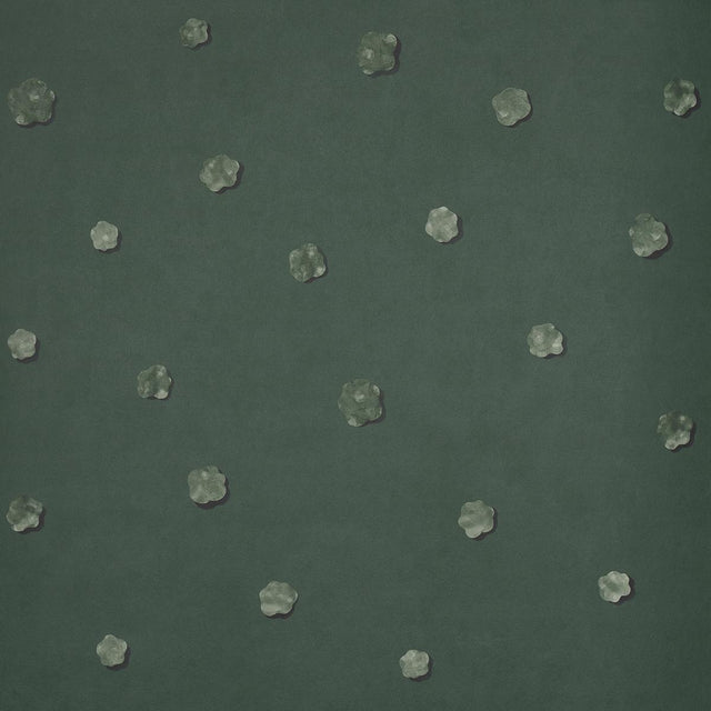 Schumacher Heavenly Bodies Deep Green Wallpaper