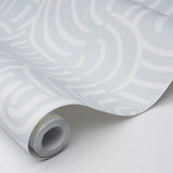 Schumacher Backdrop X Schumacher New Beat Air Wallpaper