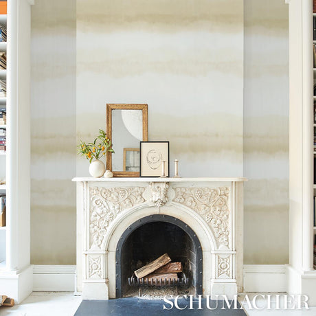 Schumacher Orissa Panel Natural Wallpaper