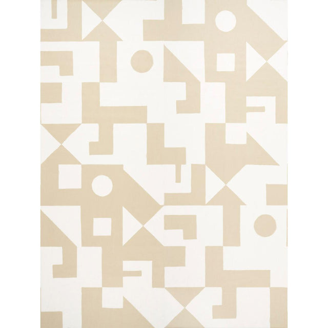 Schumacher Binary Panel Set Camel Wallpaper