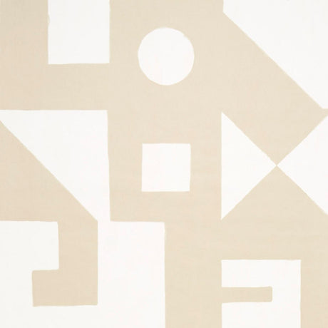 Schumacher Binary Panel Set Camel Wallpaper