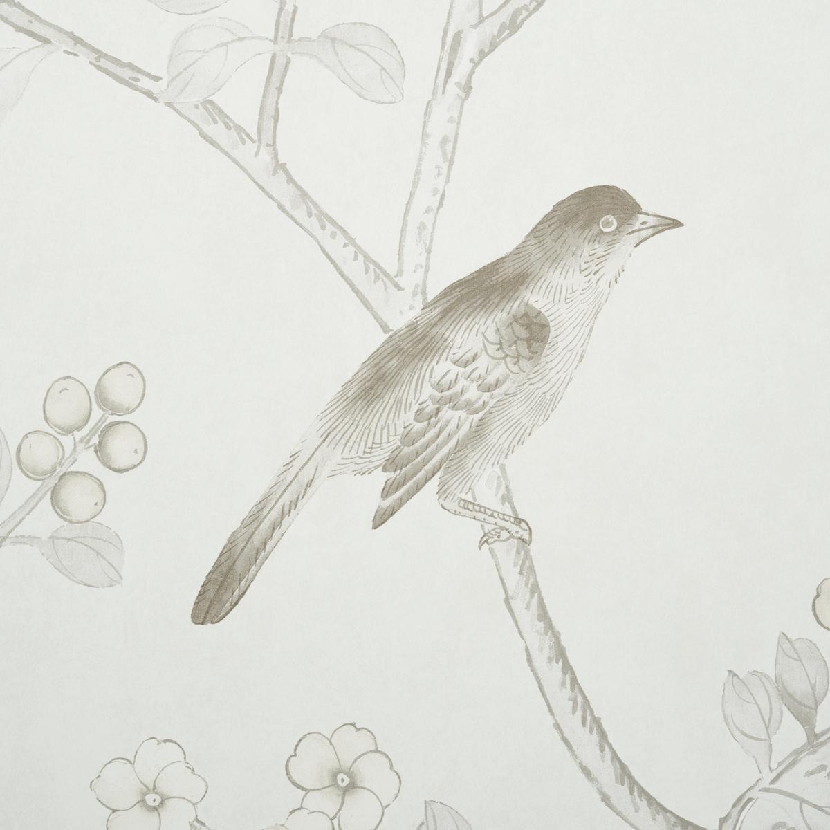 Schumacher Chinois Palais Panel Neutral Wallpaper