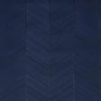 Schumacher Chevron Texture Midnight Blue Wallpaper