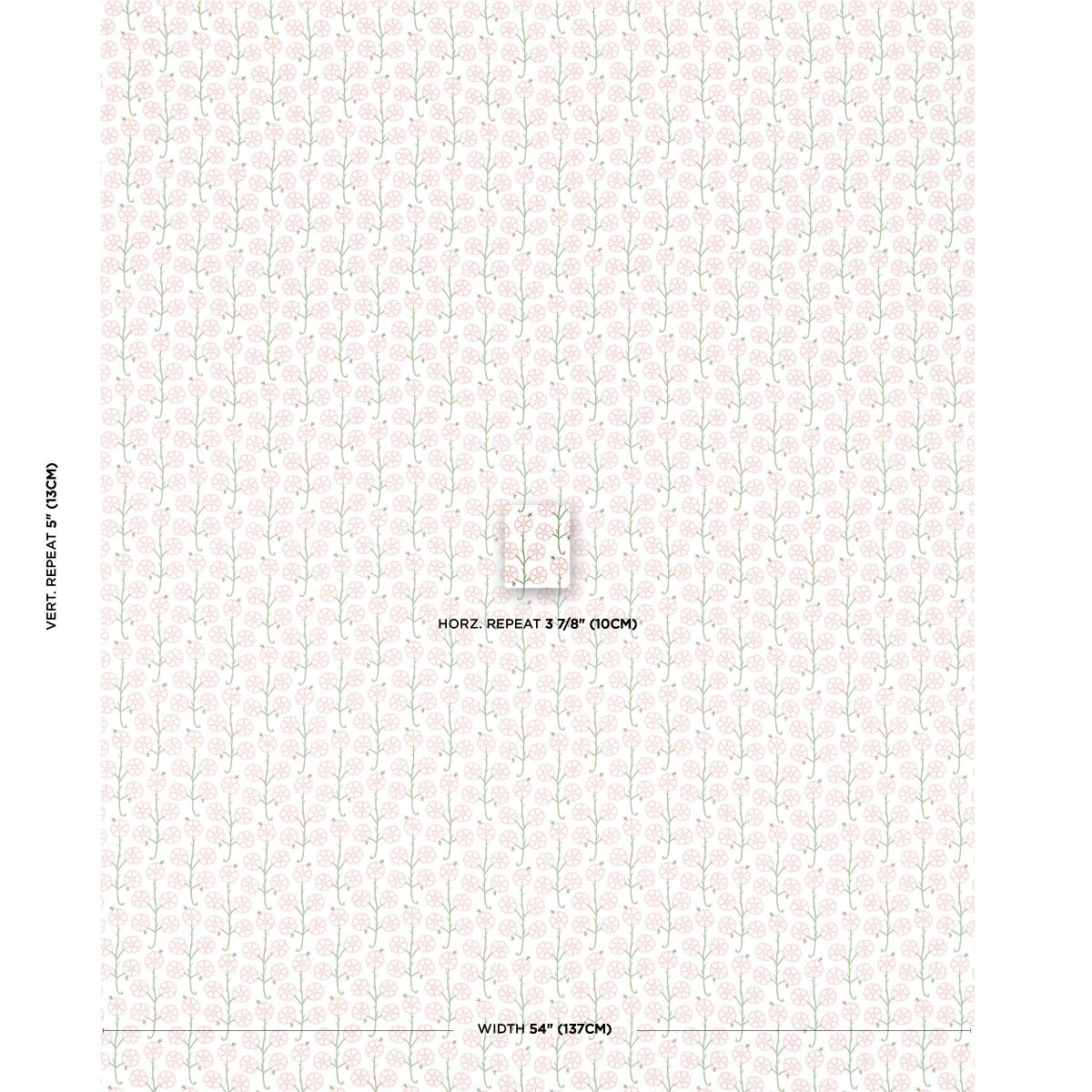 Schumacher Gardenia Rose Fabric