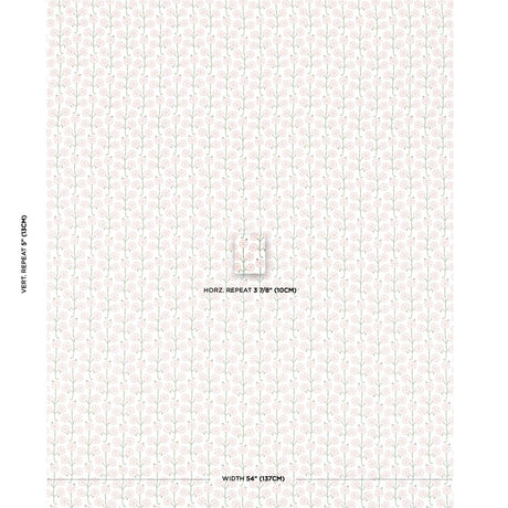 Schumacher Gardenia Rose Fabric
