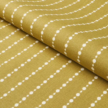 Schumacher Beaded Stripe Straw Fabric
