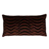 Schumacher Sabi Tiger Velvet Java 24" x 12" Pillow