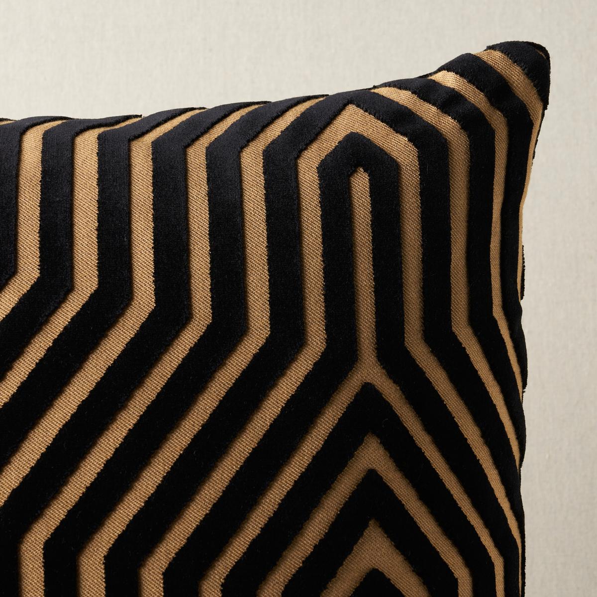 Schumacher Tortoise 24" x 24" Vanderbilt Velvet Pillow