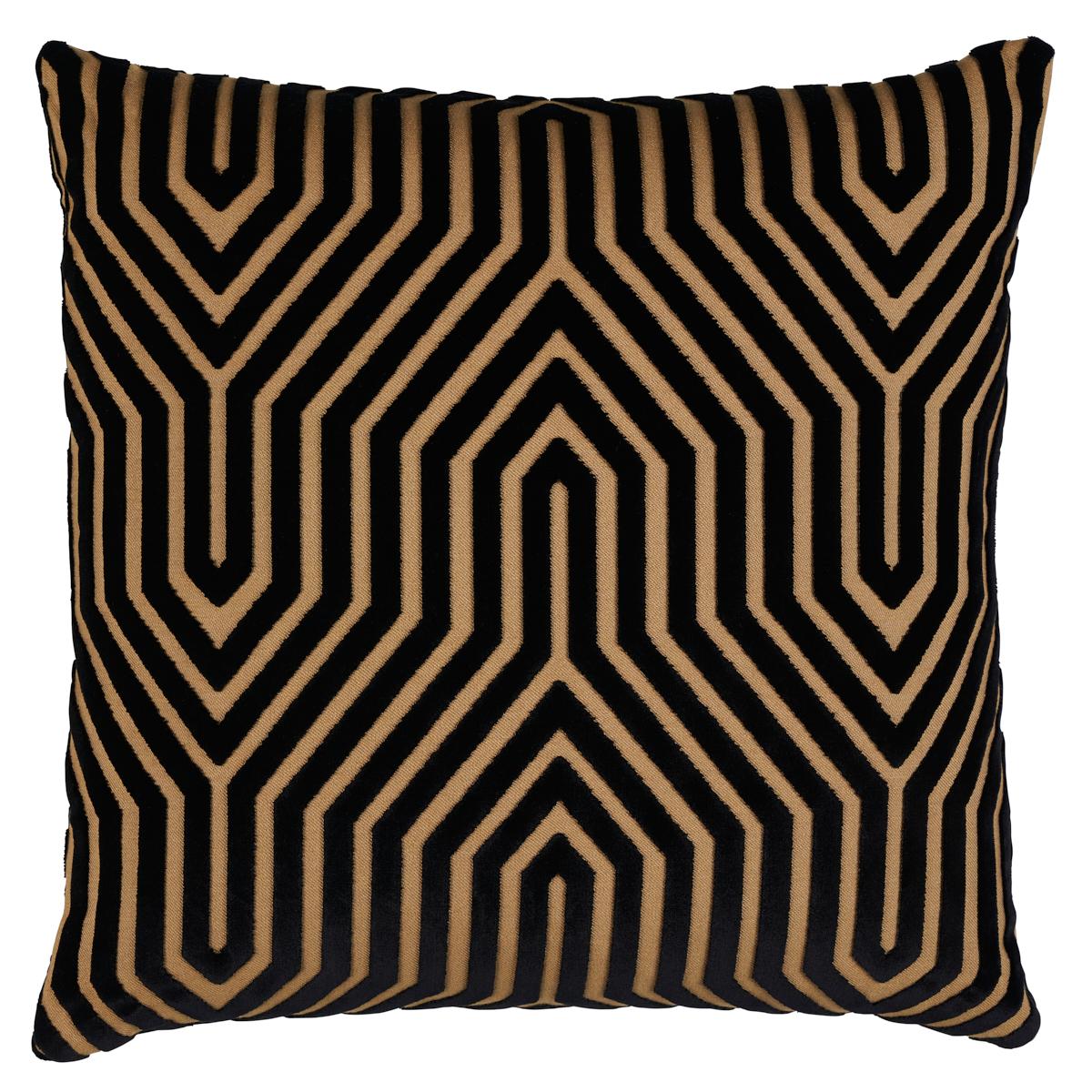 Schumacher Tortoise 24" x 24" Vanderbilt Velvet Pillow