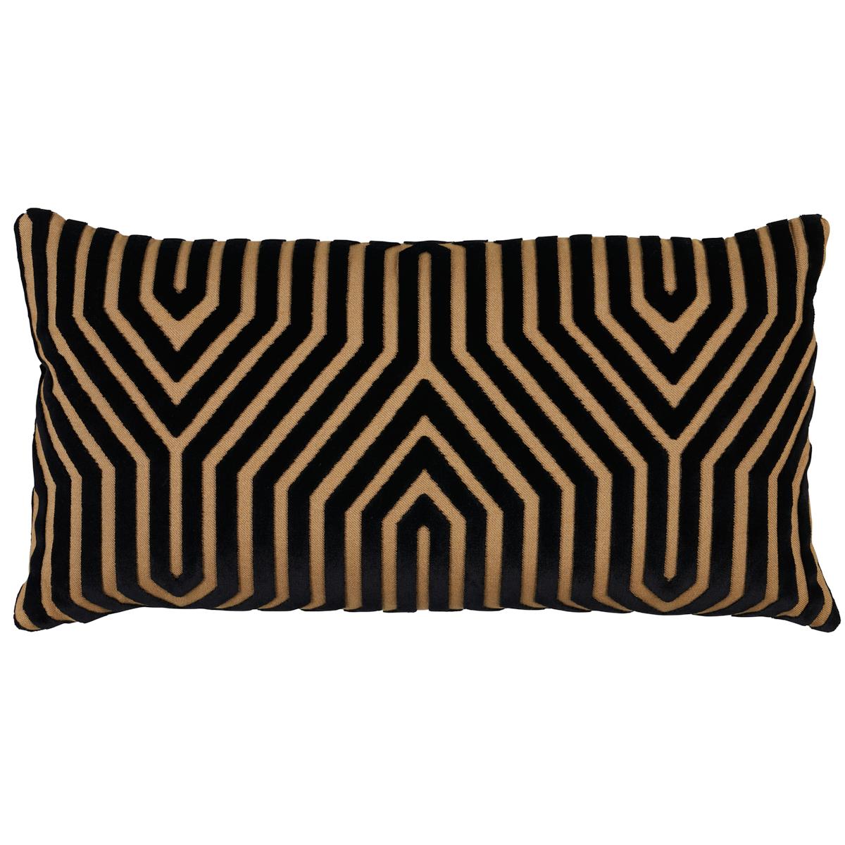 Schumacher Tortoise 24" x 12" Vanderbilt Velvet Pillow