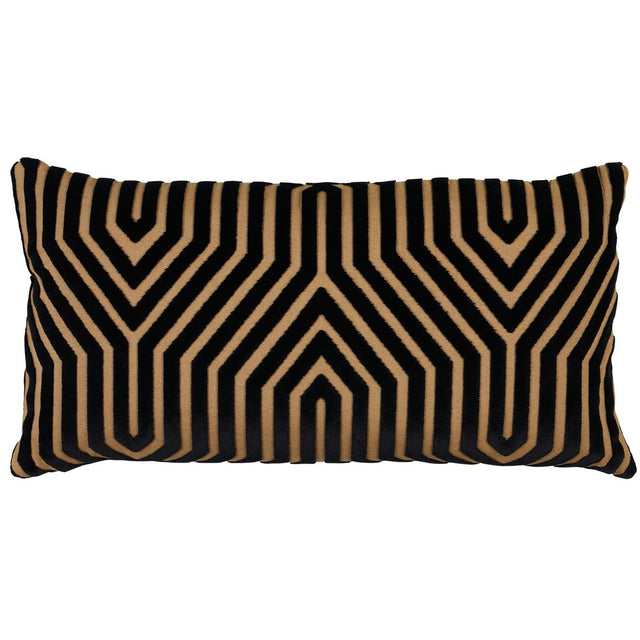 Schumacher Tortoise 24" x 12" Vanderbilt Velvet Pillow
