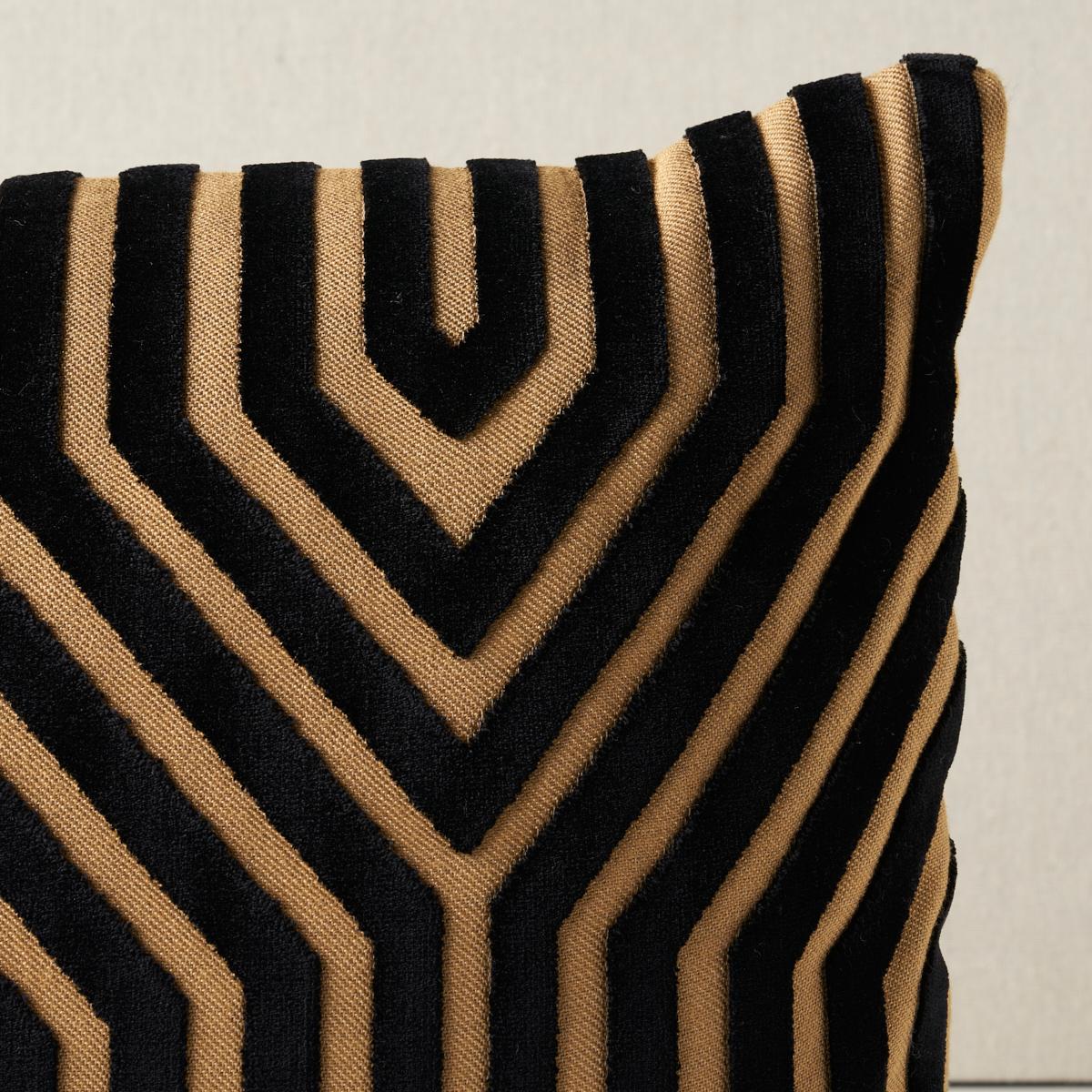 Schumacher Tortoise 24" x 12" Vanderbilt Velvet Pillow