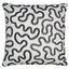 Schumacher Black On Ivory 18" x 18" Riley Pillow