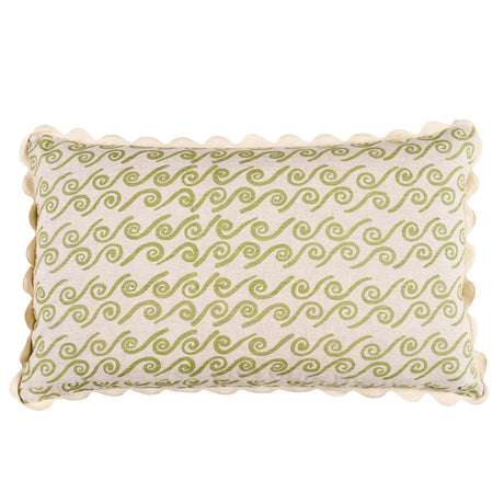 Schumacher Sage 30" x 18" Curves Lumbar Pillow