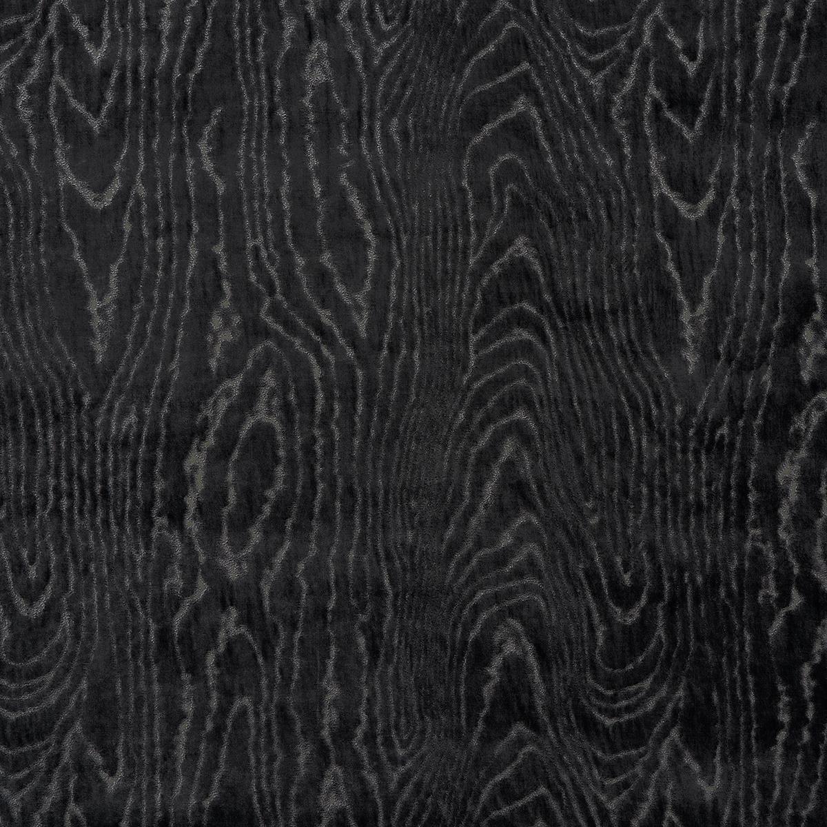 Schumacher Marisa Moire Velvet Smoke Fabric