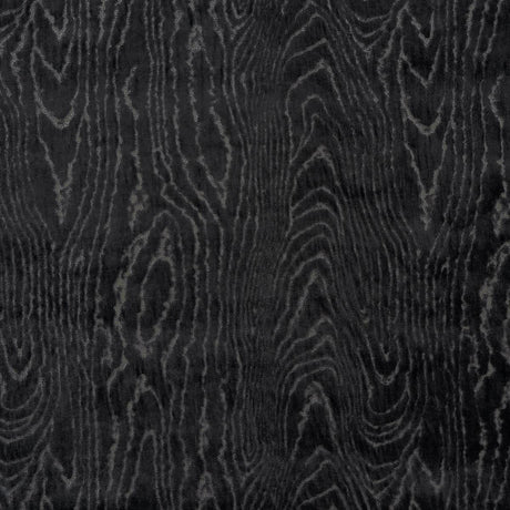 Schumacher Marisa Moire Velvet Smoke Fabric