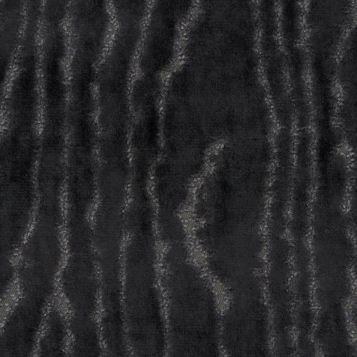 Schumacher Marisa Moire Velvet Smoke Fabric