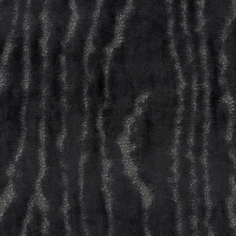 Schumacher Marisa Moire Velvet Smoke Fabric